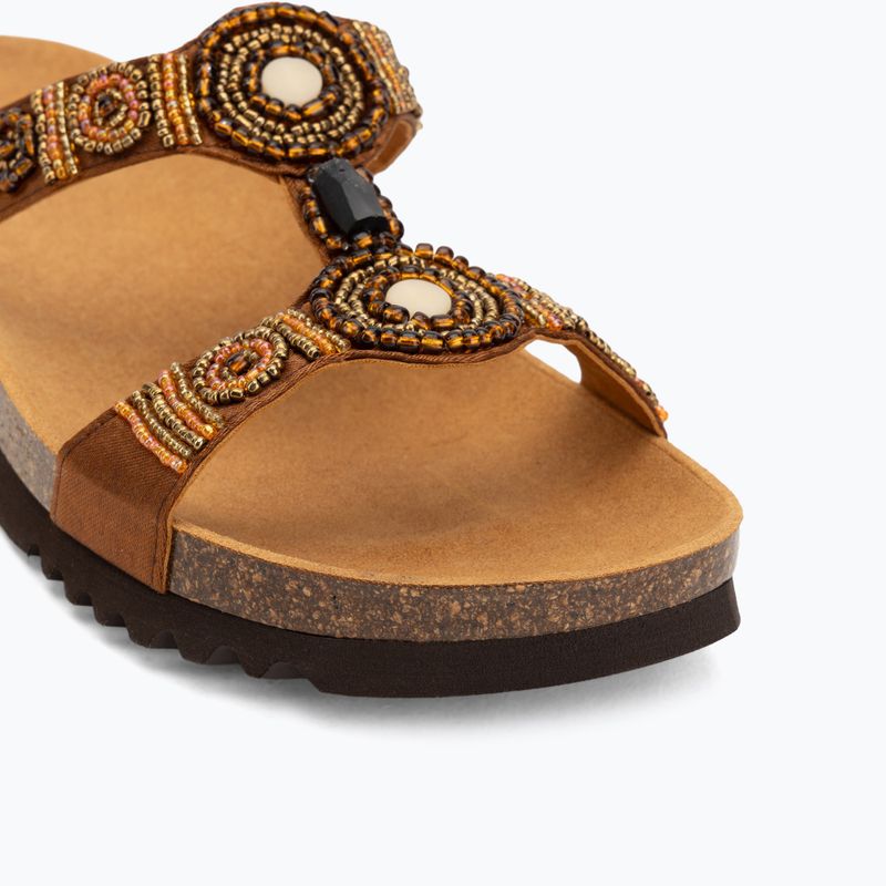 Moteriškos šlepetės Scholl New Bogota Wedge Med cognac/multi 7