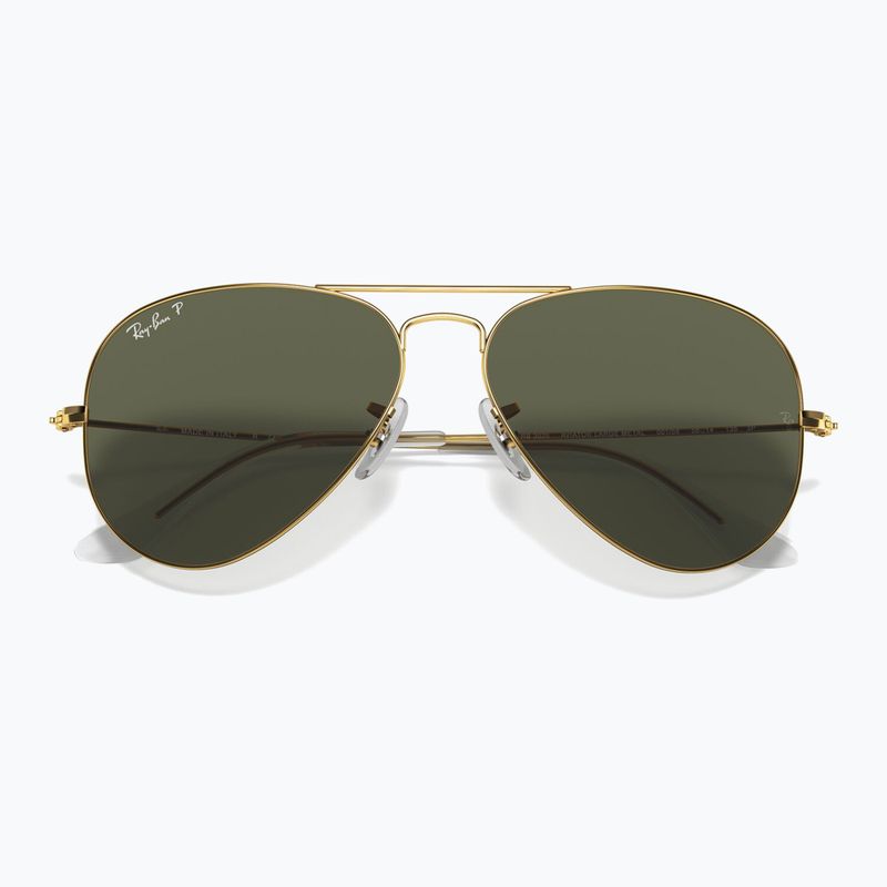 Akiniai nuo saulės Ray-Ban Aviator Classic arista gold/green g-15 polarized 3