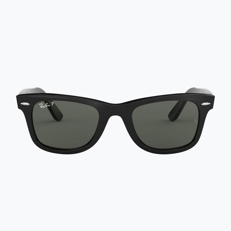 Akiniai nuo saulės Ray-Ban Wayfarer Classic black/green polarized 2