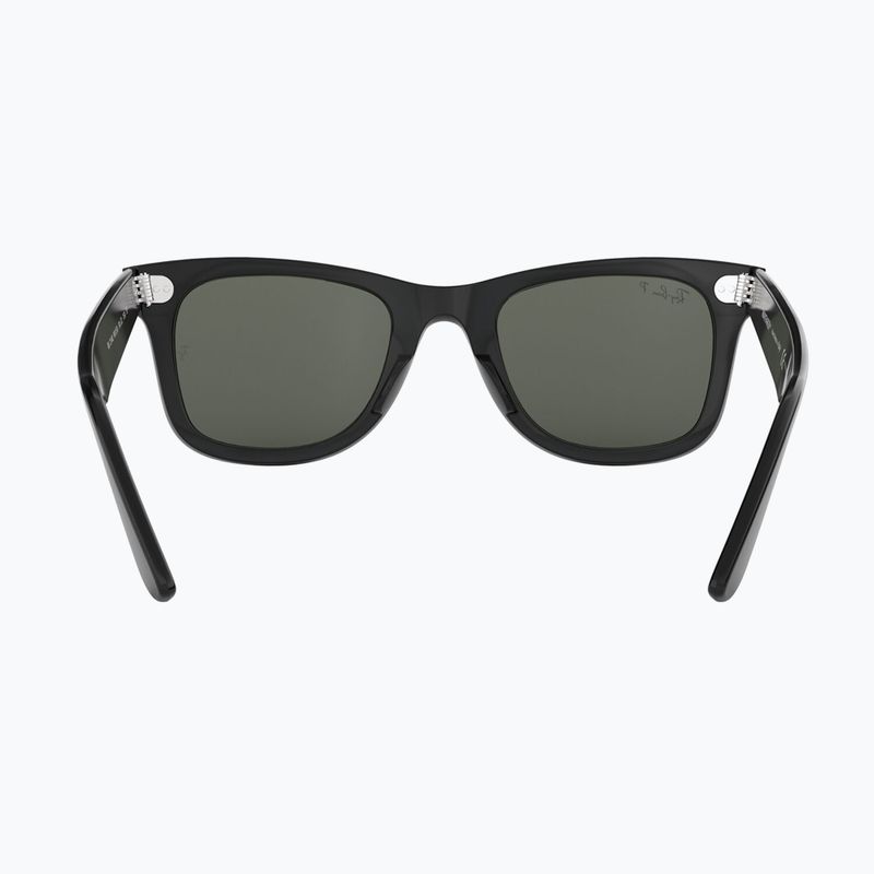 Akiniai nuo saulės Ray-Ban Wayfarer Classic black/green polarized 5