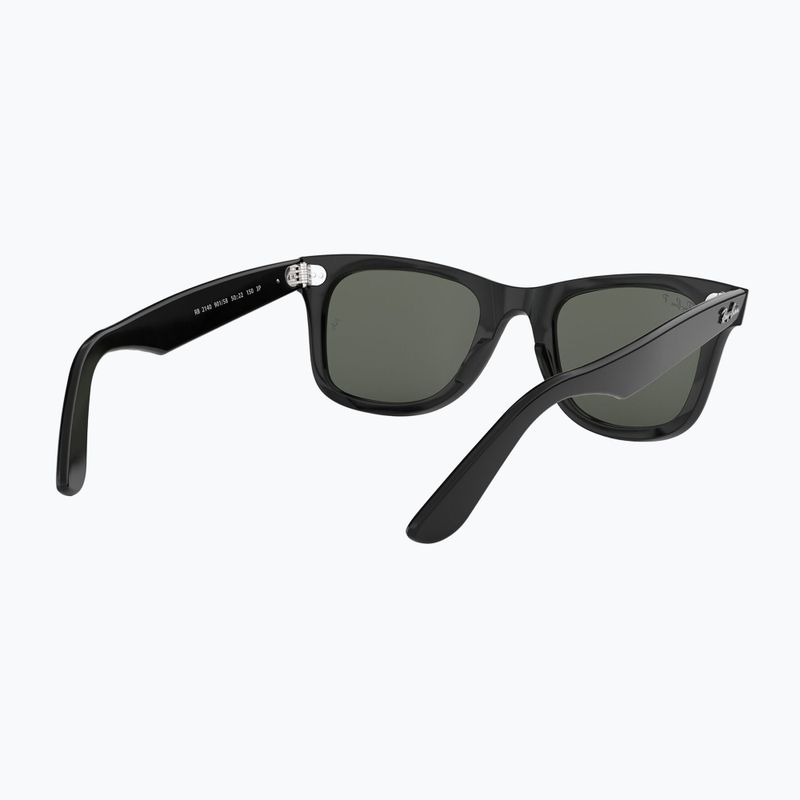 Akiniai nuo saulės Ray-Ban Wayfarer Classic black/green polarized 6