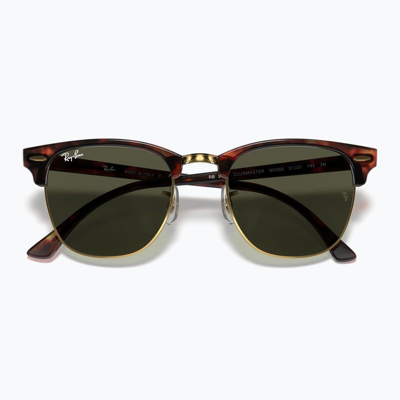 Akiniai nuo saulės Ray-Ban Clubmaster Classic tortoiseshell/gold 3