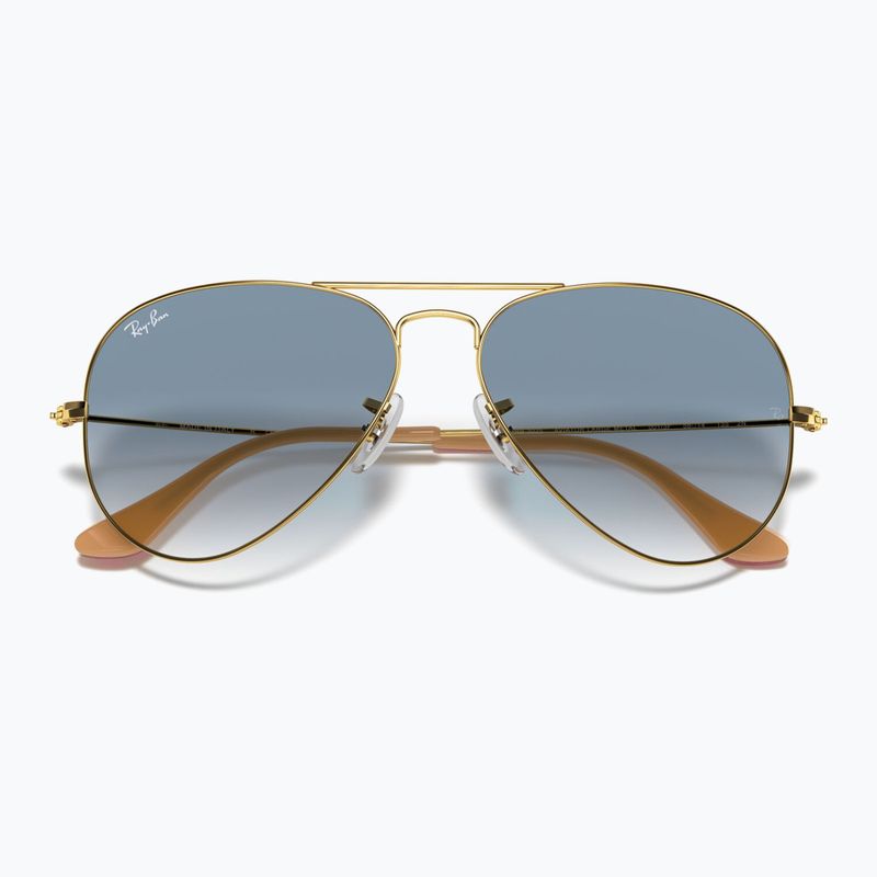 Akiniai nuo saulės Ray-Ban Aviator Classic arista gold/light blue 3