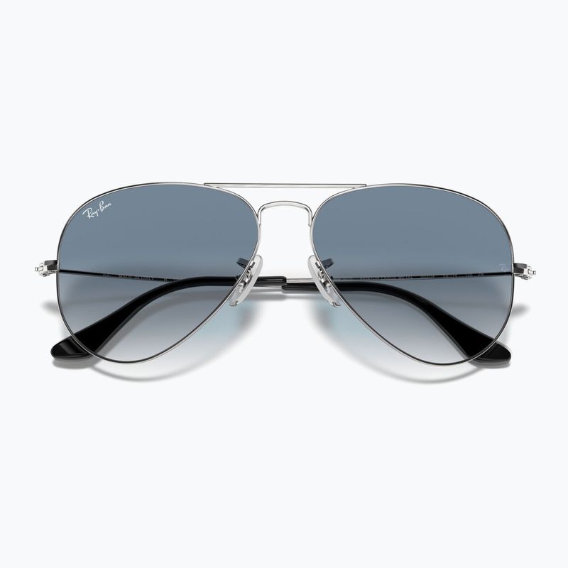 Akiniai nuo saulės Ray-Ban Aviator Classic silver/light blue 3