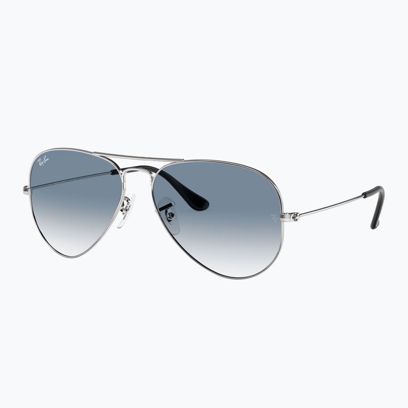 Akiniai nuo saulės Ray-Ban Aviator Classic silver/light blue 4
