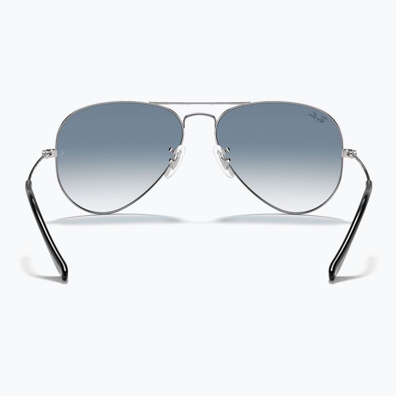 Akiniai nuo saulės Ray-Ban Aviator Classic silver/light blue 5