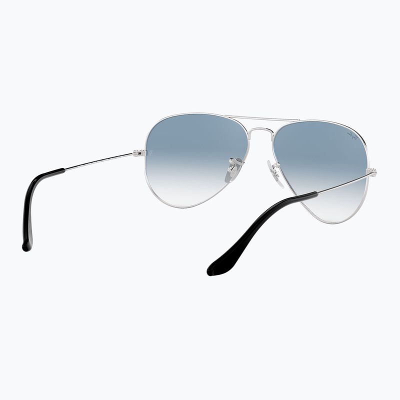Akiniai nuo saulės Ray-Ban Aviator Classic silver/light blue 6