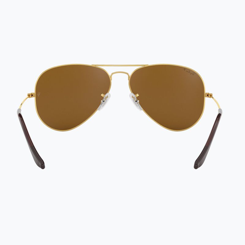 Saulės akiniai Ray-Ban Aviator Classic arista gold/brown polarized 5