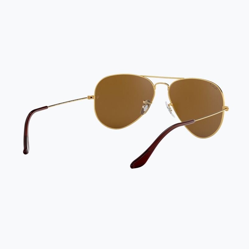 Saulės akiniai Ray-Ban Aviator Classic arista gold/brown polarized 6