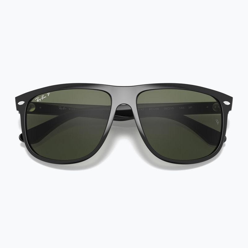 Akiniai nuo saulės Ray-Ban Boyfriend black/dark green polarized 3