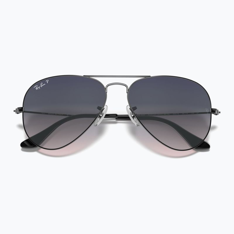 Akiniai nuo saulės Ray-Ban Aviator Classic gunmetal/blue polarized 3