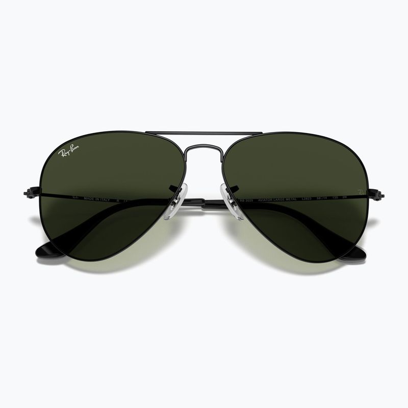 Akiniai nuo saulės Ray-Ban Aviator Classic black/green g-15 3