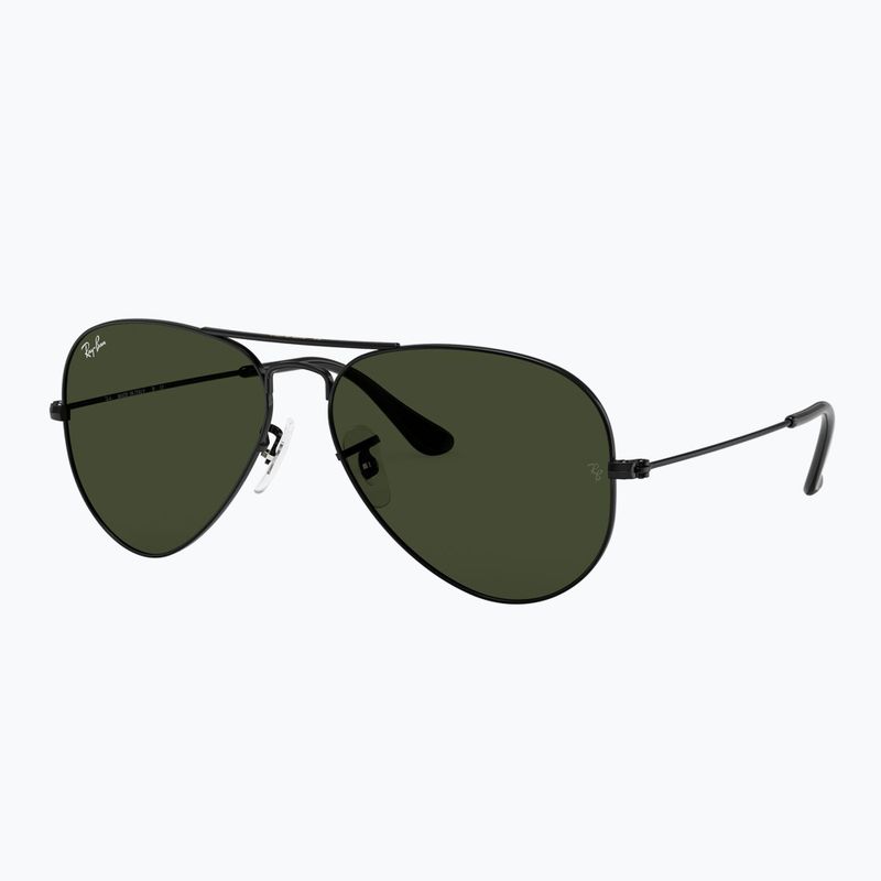 Akiniai nuo saulės Ray-Ban Aviator Classic black/green g-15 4
