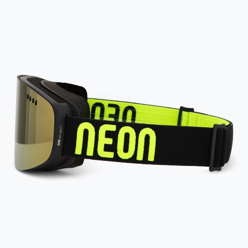 Slidinėjimo akiniai Neon Light black/yellow/mirror gold 4