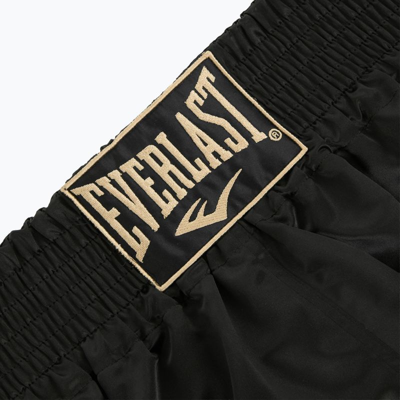 Treniruočių šortai Everlast Muay Thai black/gold 3