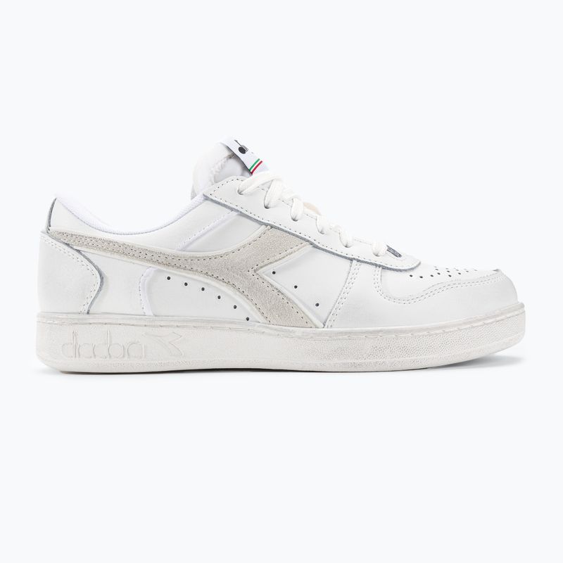 Diadora Magic Basket Low Icona Leather white/white batai 2