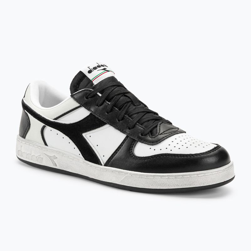 Diadora Magic Basket Low Icona Leather black/white batai