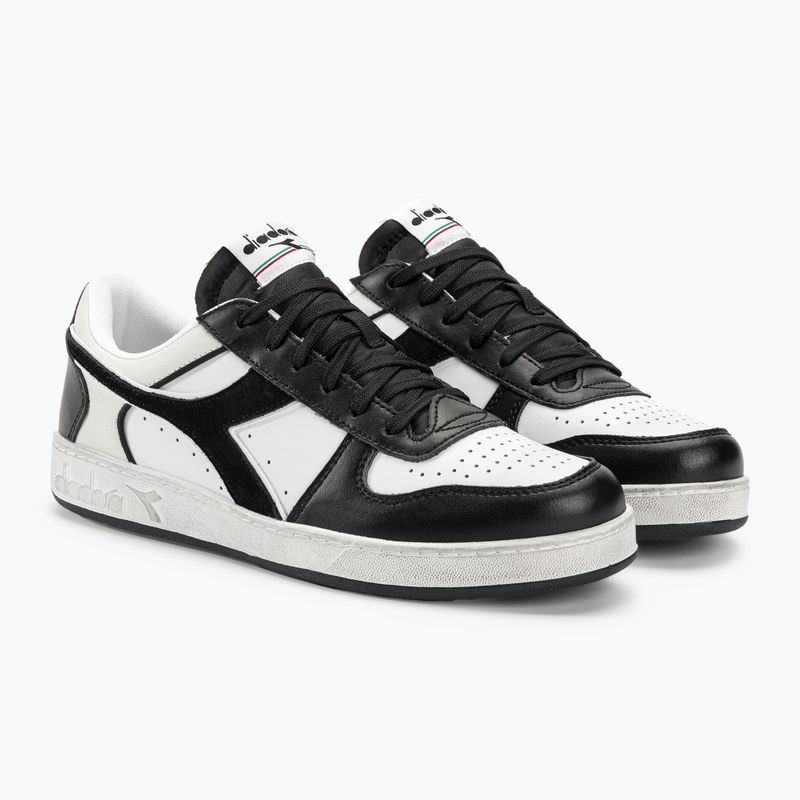 Diadora Magic Basket Low Icona Leather black/white batai 5