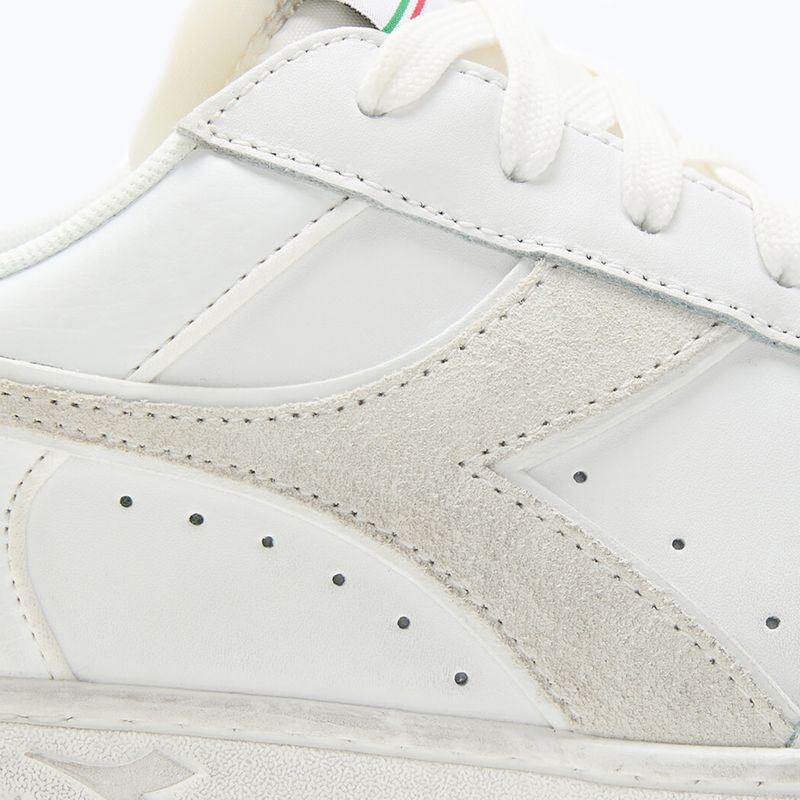 Diadora Magic Basket Low Icona Leather white/white batai 15