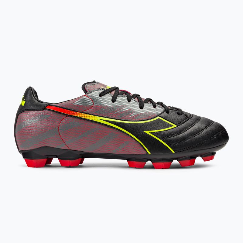 Vyriški futbolo bateliai Diadora Brasil Elite Veloce R LPU juodi ir raudoni DD-101.179181-D0136-39 2