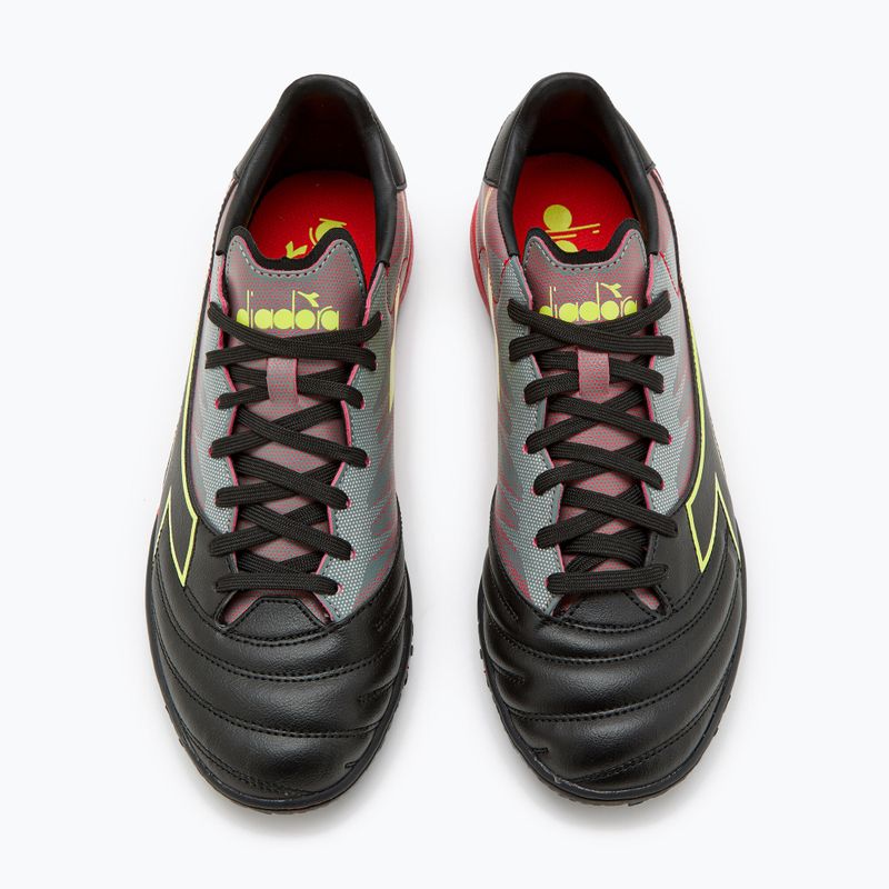 Vyriški futbolo bateliai Diadora Brasil Elite Veloce R TFR juodi ir raudoni DD-101.179182-D0136-40 11