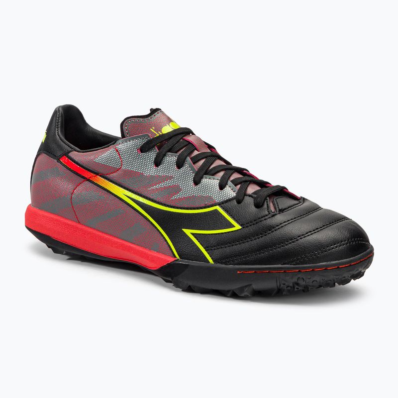 Vyriški futbolo bateliai Diadora Brasil Elite Veloce R TFR juodi ir raudoni DD-101.179182-D0136-40