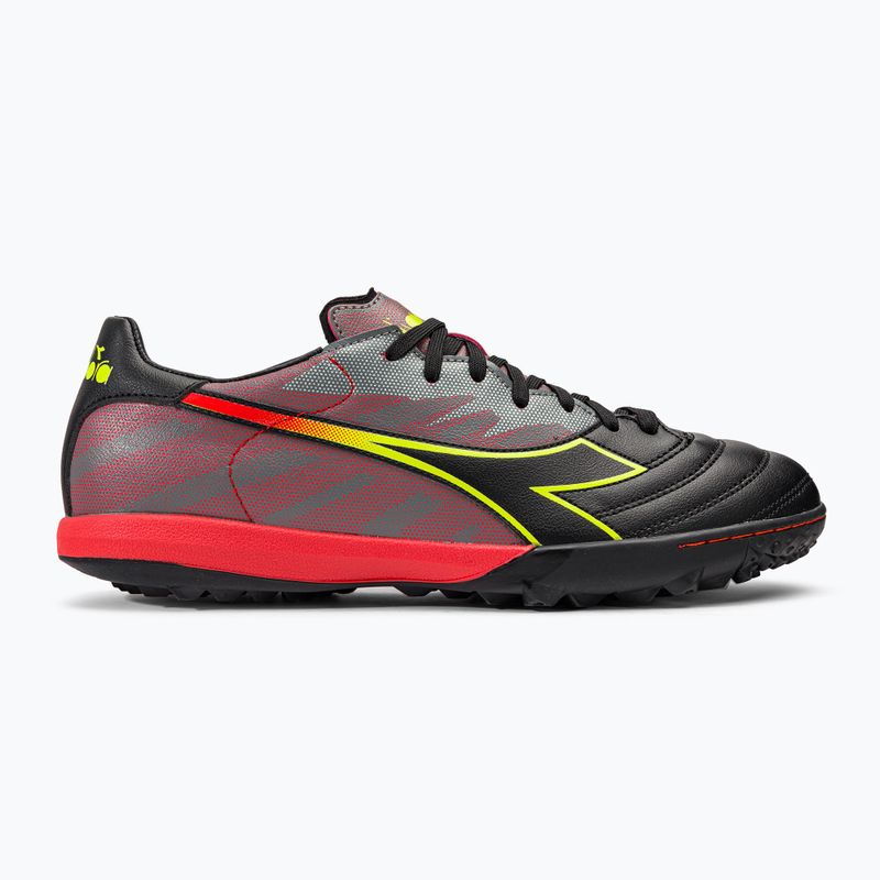 Vyriški futbolo bateliai Diadora Brasil Elite Veloce R TFR juodi ir raudoni DD-101.179182-D0136-40 2