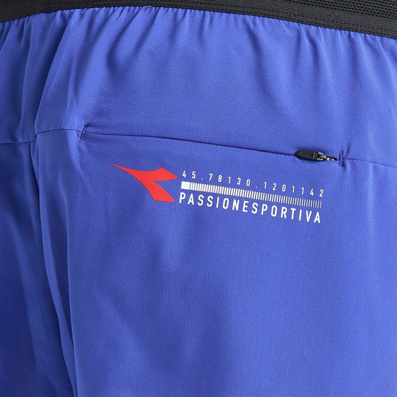 Diadora Double Layer Bermuda Be One bėgimo šortai vyrams, mėlyni DD-102.179162-60050 5