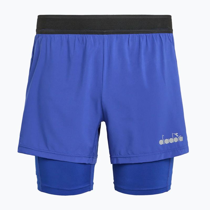 Diadora Double Layer Bermuda Be One bėgimo šortai vyrams, mėlyni DD-102.179162-60050 6
