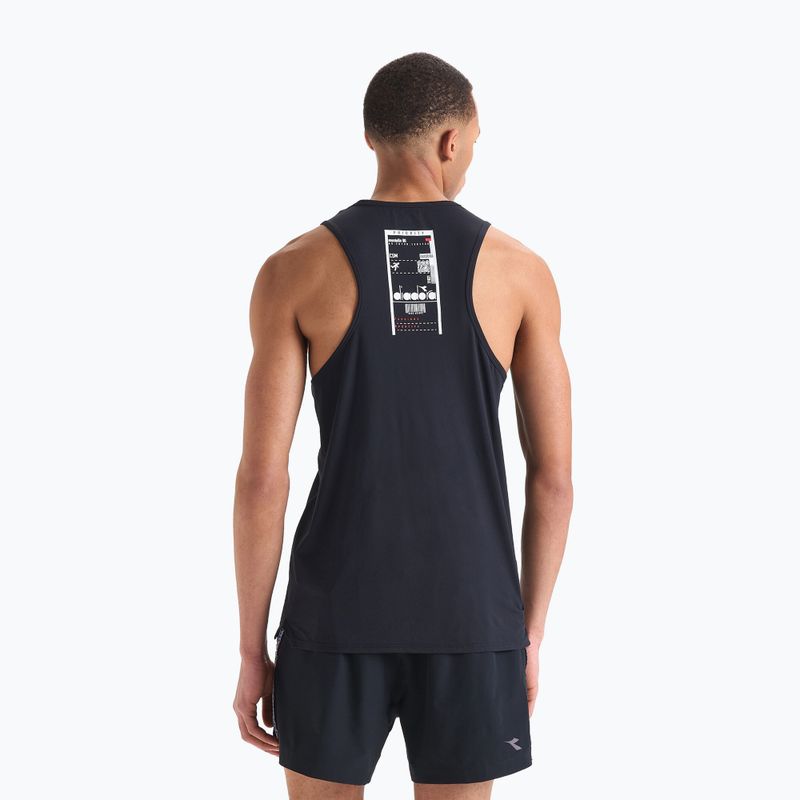 Vyriški bėgimo marškinėliai Diadora Super Light Tank Be One juodi DD-102.179161-80013 3