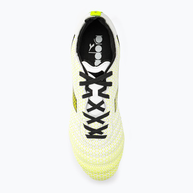 Vyriški futbolo bateliai Diadora Brasil Elite GR LT LP12 white/black/fluo yellow 6