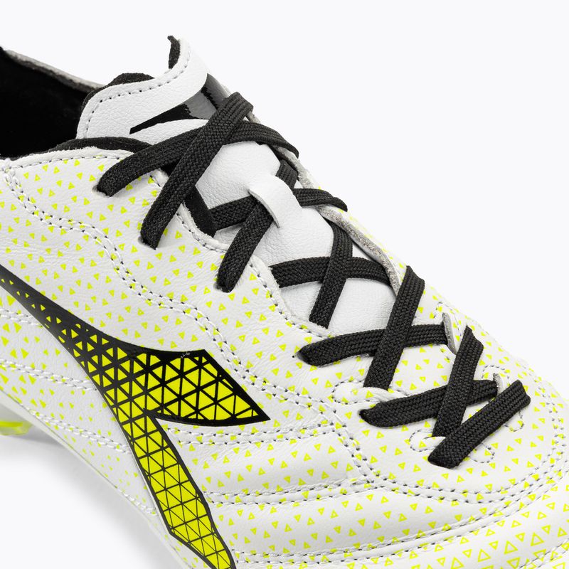 Vyriški futbolo bateliai Diadora Brasil Elite GR LT LP12 white/black/fluo yellow 8