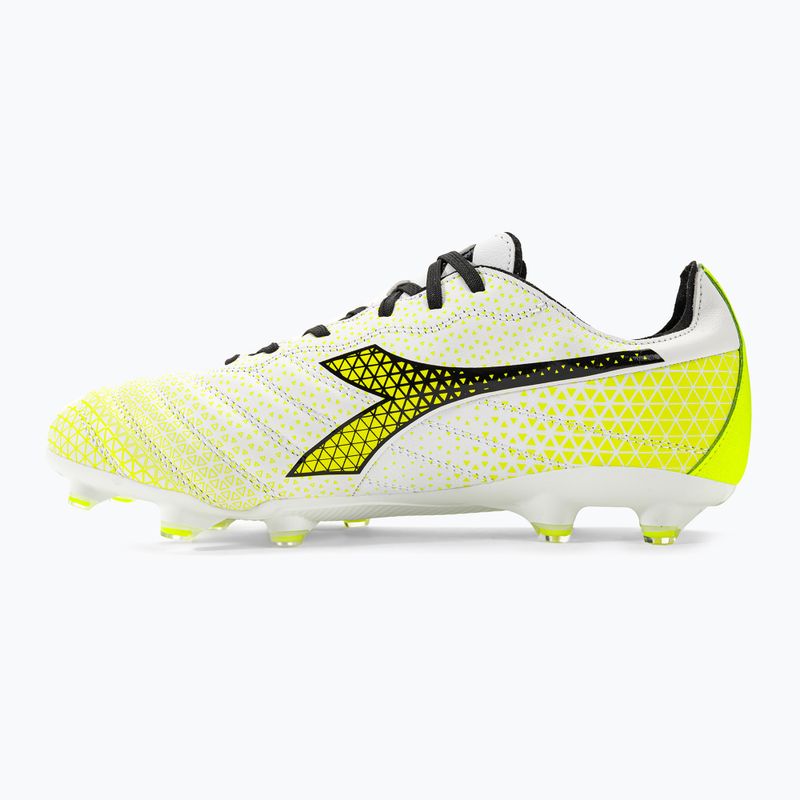 Vyriški futbolo bateliai Diadora Brasil Elite GR LT LP12 white/black/fluo yellow 10
