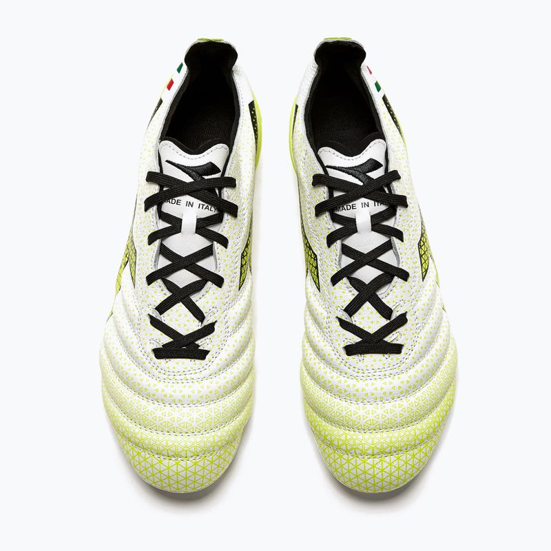 Vyriški futbolo bateliai Diadora Brasil Elite Tech GR ITA LPX white/black/fluo yellow 13
