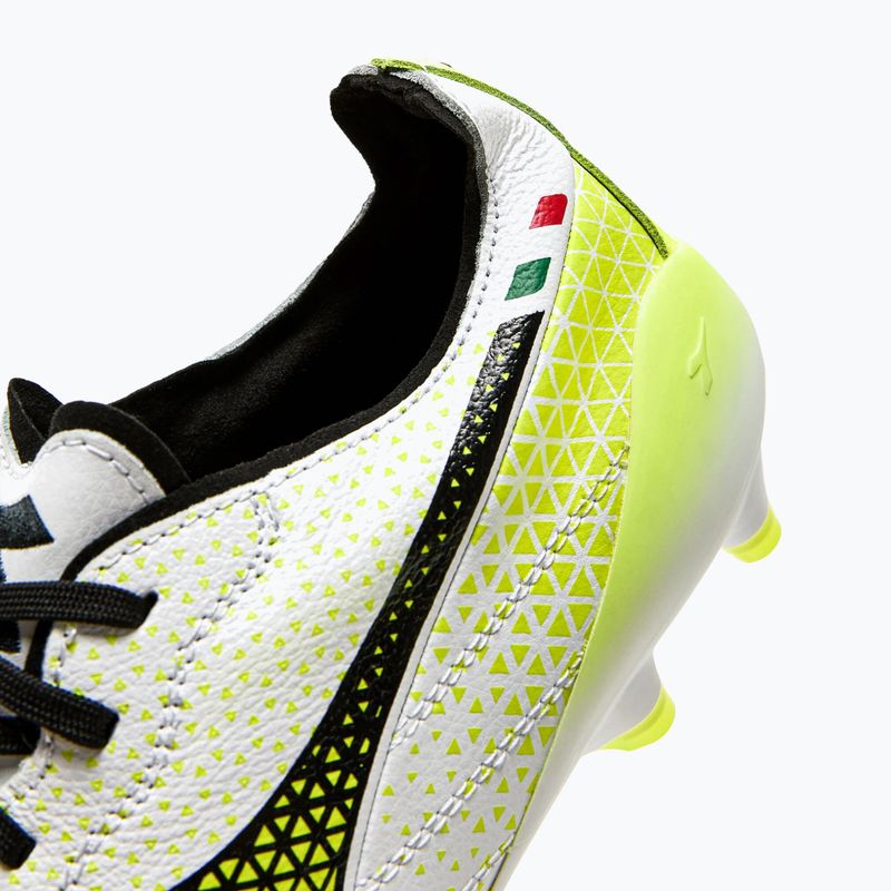 Vyriški futbolo bateliai Diadora Brasil Elite Tech GR ITA LPX white/black/fluo yellow 16