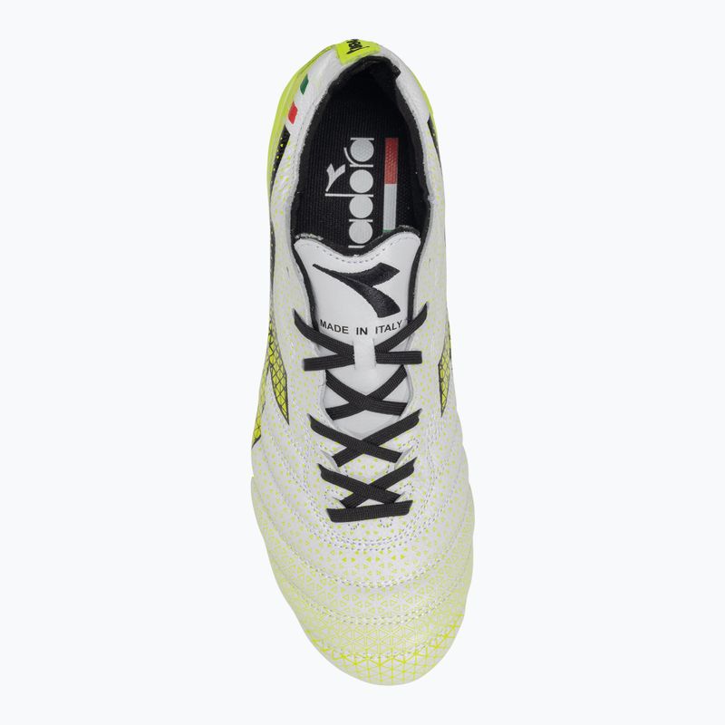 Vyriški futbolo bateliai Diadora Brasil Elite Tech GR ITA LPX white/black/fluo yellow 6
