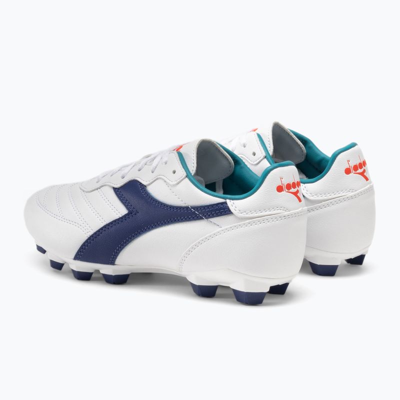 Vaikiški futbolo bateliai Diadora Brasil 2 R LPU JR white/navy 3