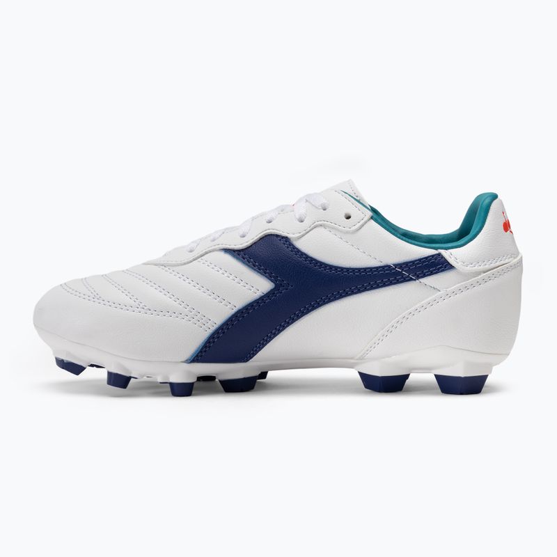 Vaikiški futbolo bateliai Diadora Brasil 2 R LPU JR white/navy 10