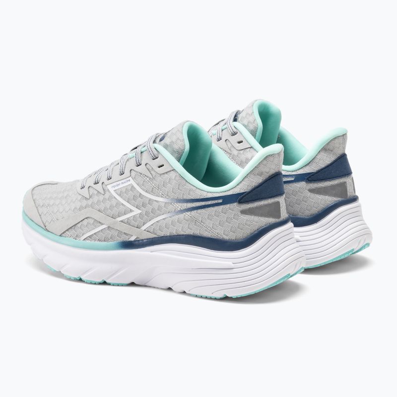 Moteriški bėgimo bateliai Diadora Equipe Nucleo silver dd/white/aruba blue 3