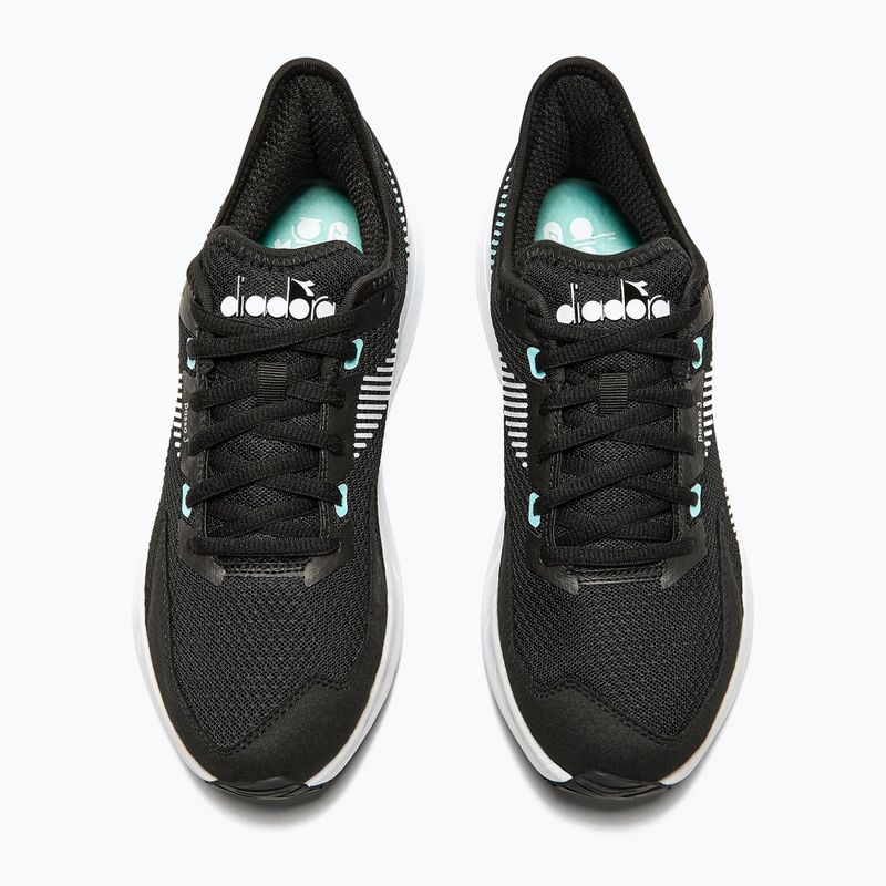 Moteriški bėgimo bateliai Diadora Passo 3 black/white/aruba blue 13