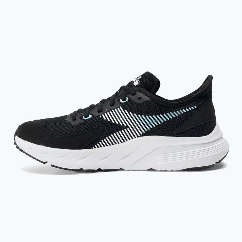 Moteriški bėgimo bateliai Diadora Passo 3 black/white/aruba blue 10