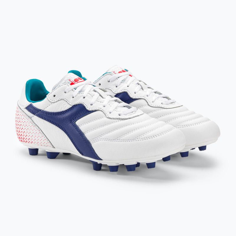Vyriški futbolo bateliai Diadora Brasil GR LT+ MDPU white/navy 4