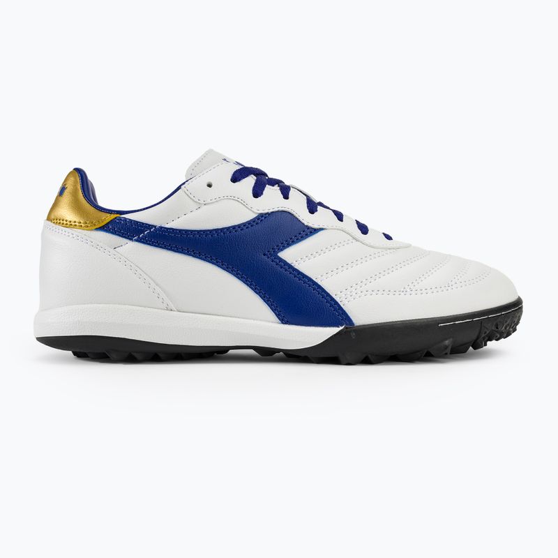 Vyriški futbolo bateliai Diadora Brasil 2 R TFR white/blue/gold 2