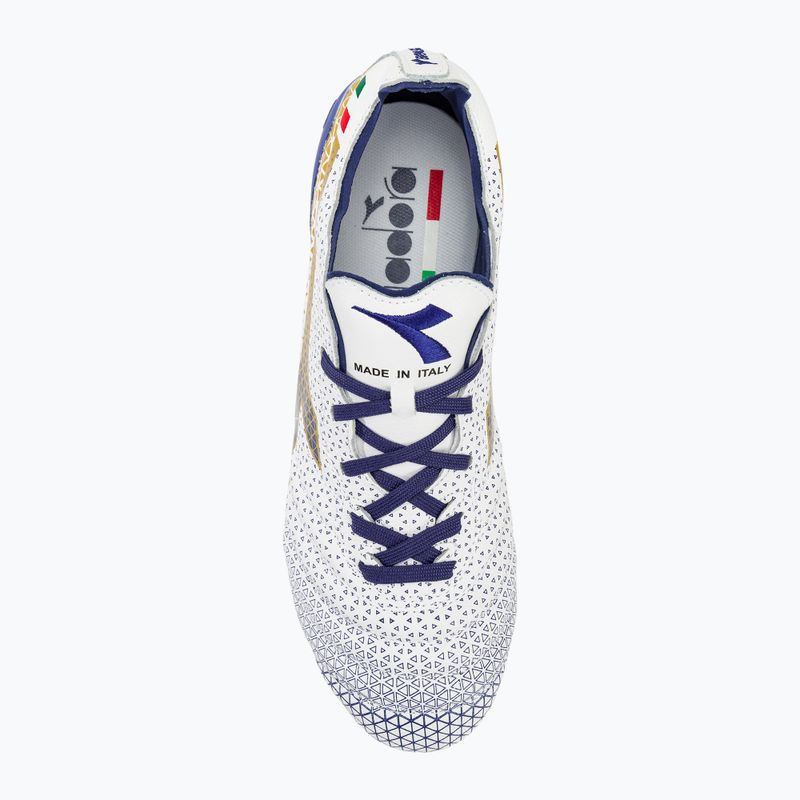 Vyriški futbolo bateliai Diadora Brasil Elite Tech GR ITA LPX white/blue/gold 5