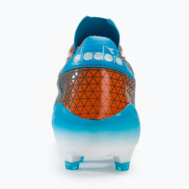 Vyriški futbolo bateliai Diadora Brasil Elite Veloce GR ITA LPX blue fluo/white/orange 6