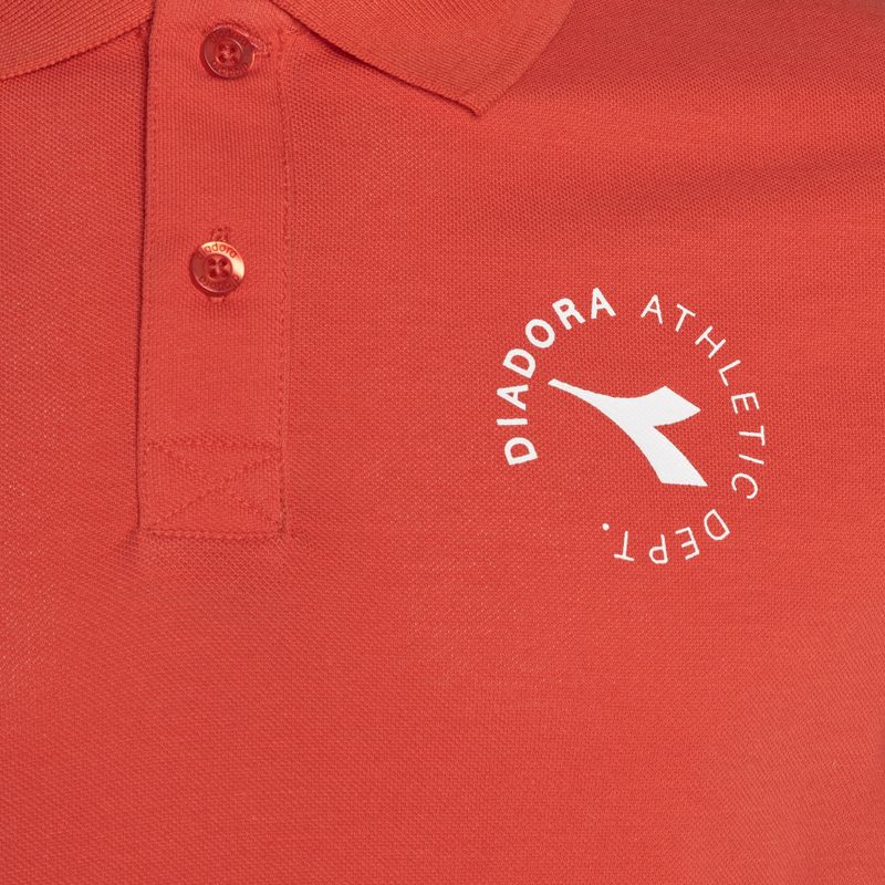 Vyriški polo marškinėliai Diadora Essential Sport rosso cayenne 3