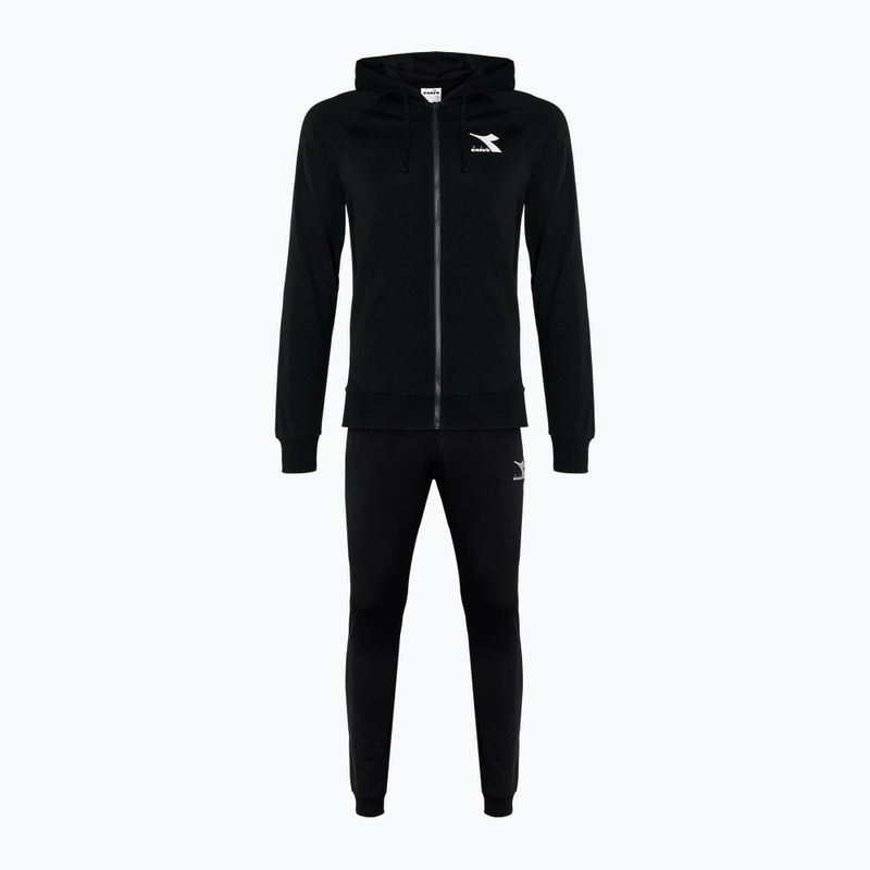 Vyriškas sportinis kostiumas Diadora Tracksuit HD FZ Core nero