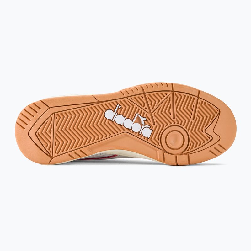 Batai Diadora Winner bianco/rosa pesca pallida 5