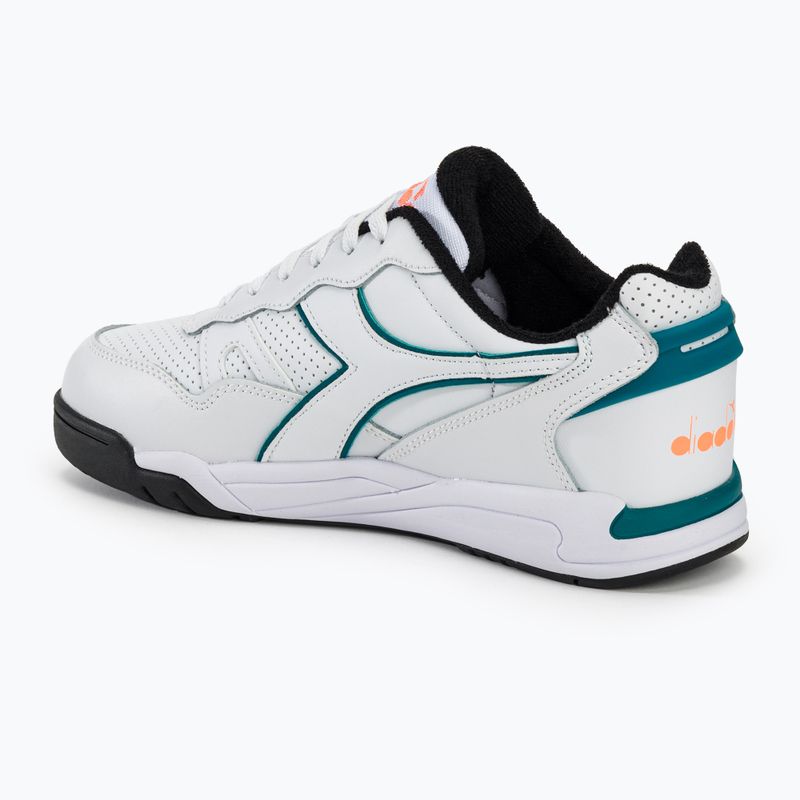 Batai Diadora Winner bianco/verd blu-capri 3