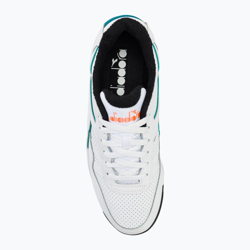 Batai Diadora Winner bianco/verd blu-capri 5